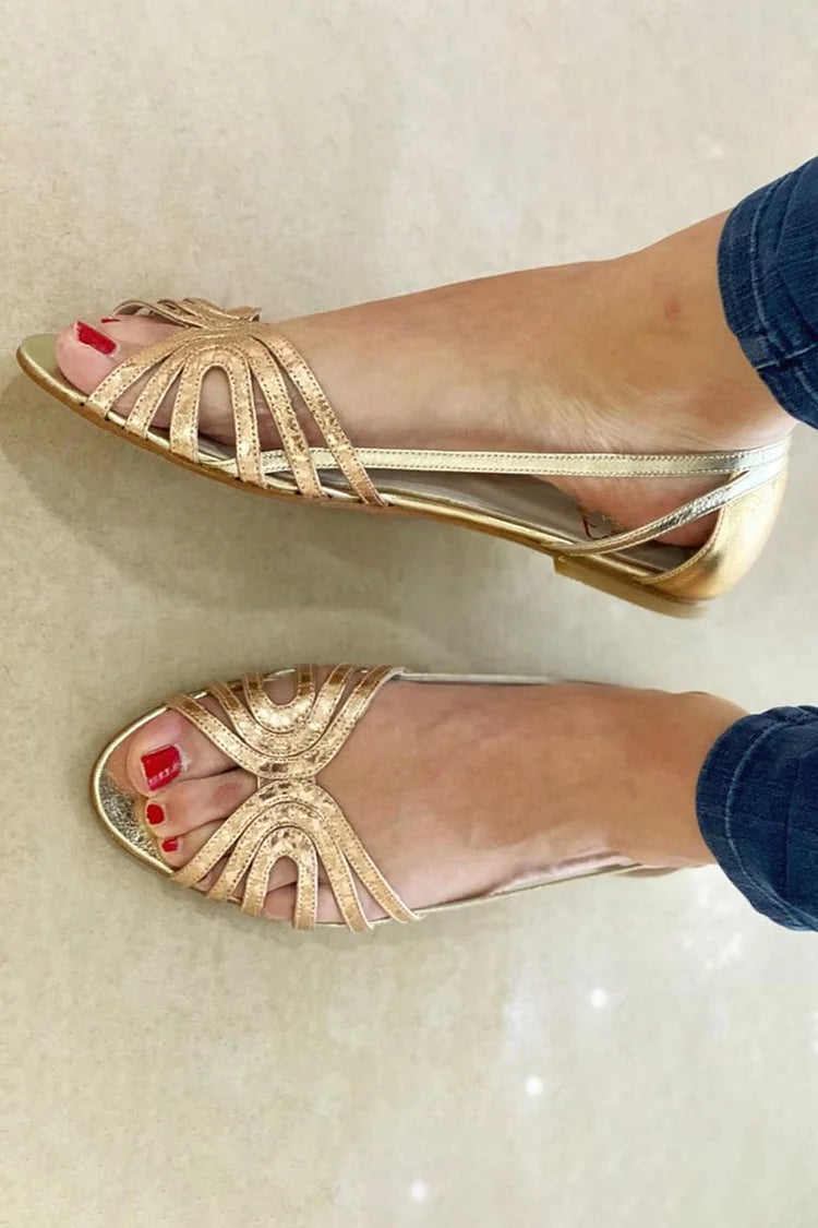 Eleanor | Golden Summer Light Sandals