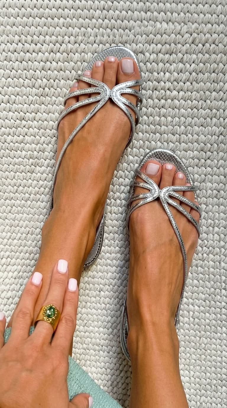 Ginevra | Golden Sandals for Summer Elegance