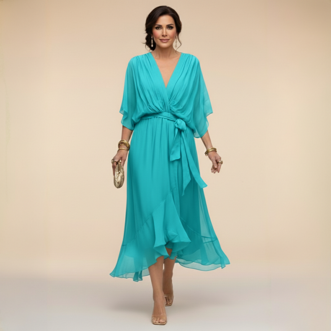 Monica™ | V-Neck Wrap Dress