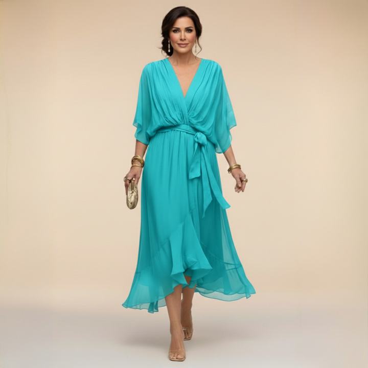 Monica™ | V-Neck Wrap Dress