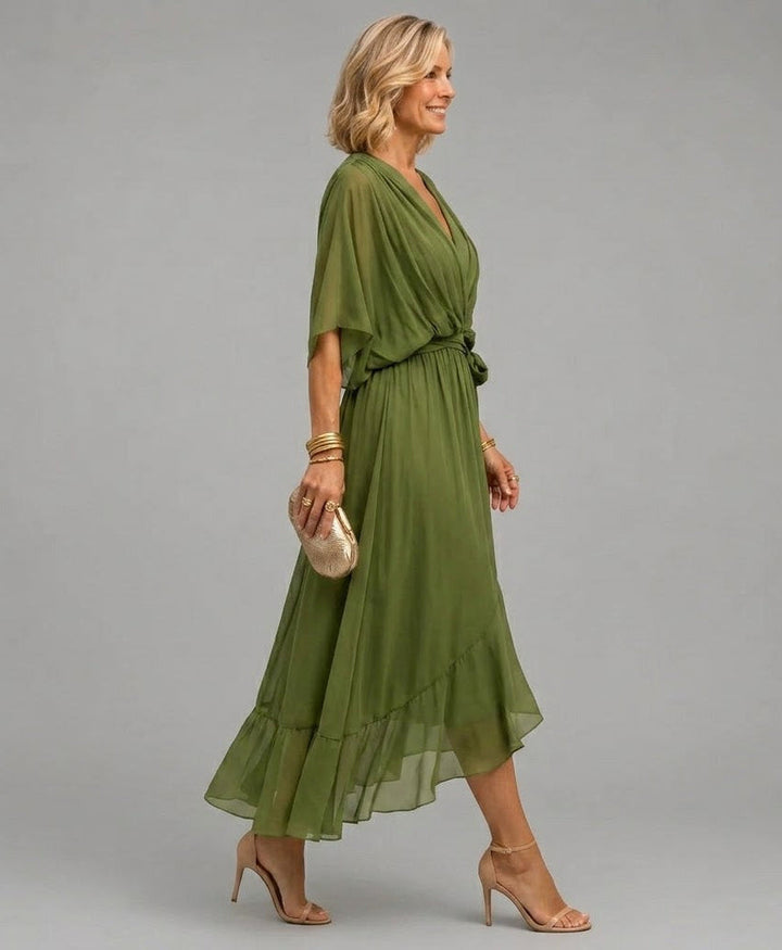 Monica™ | V-Neck Wrap Dress