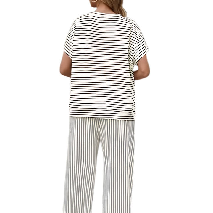 JOSLYN™ – Striped Relaxed Lounge Two-Piece Set
