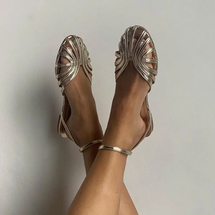 Victoria | Golden Jewel Sandals