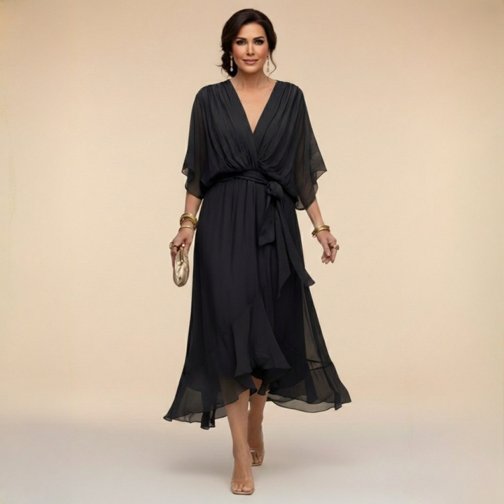 Monica™ | V-Neck Wrap Dress