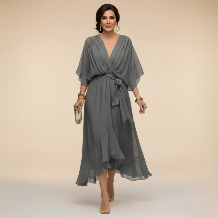 Monica™ | V-Neck Wrap Dress