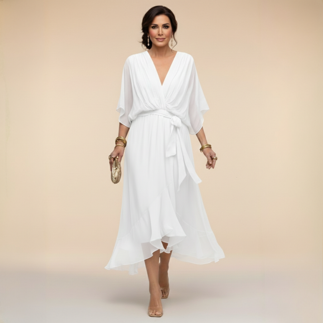 Monica™ | V-Neck Wrap Dress