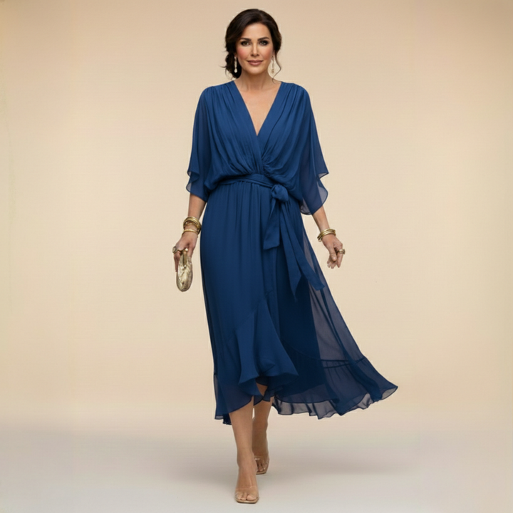 Monica™ | V-Neck Wrap Dress