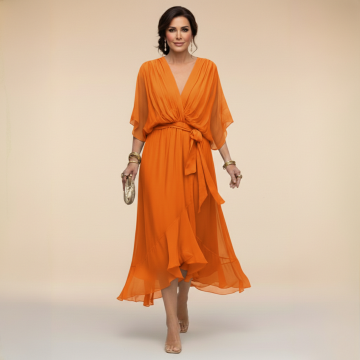 Monica™ | V-Neck Wrap Dress