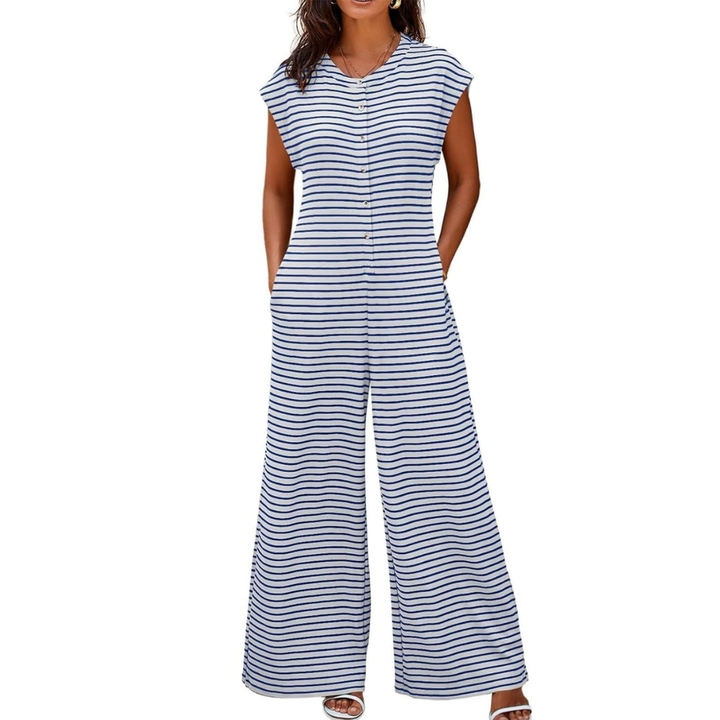 JOSLYN™ – Relaxed Striped Wide-Leg Jumpsuit