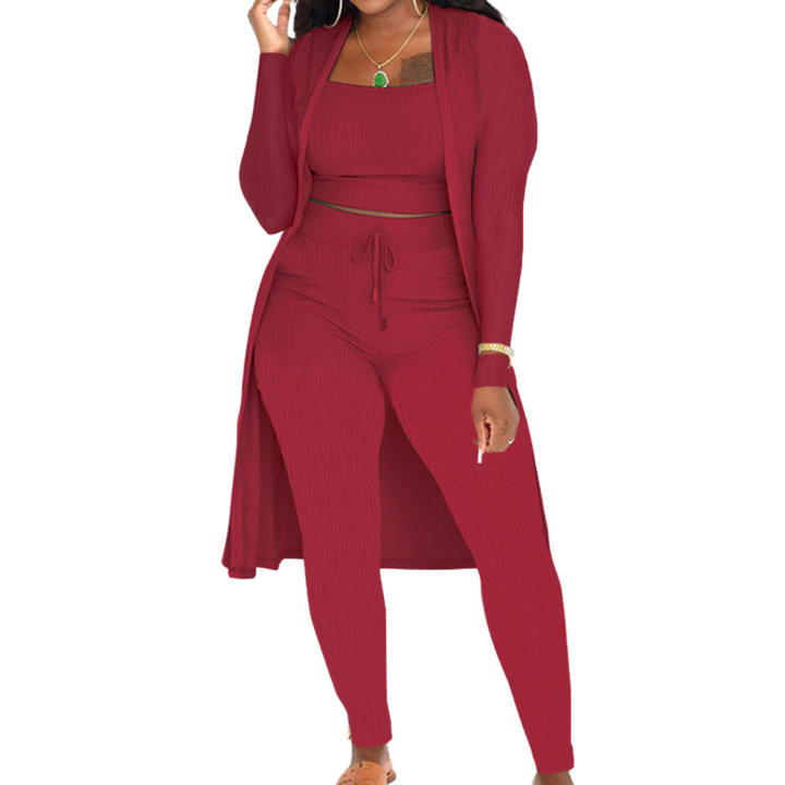 LINDEN™ – Cozy Knit Open Front Co-ord Set