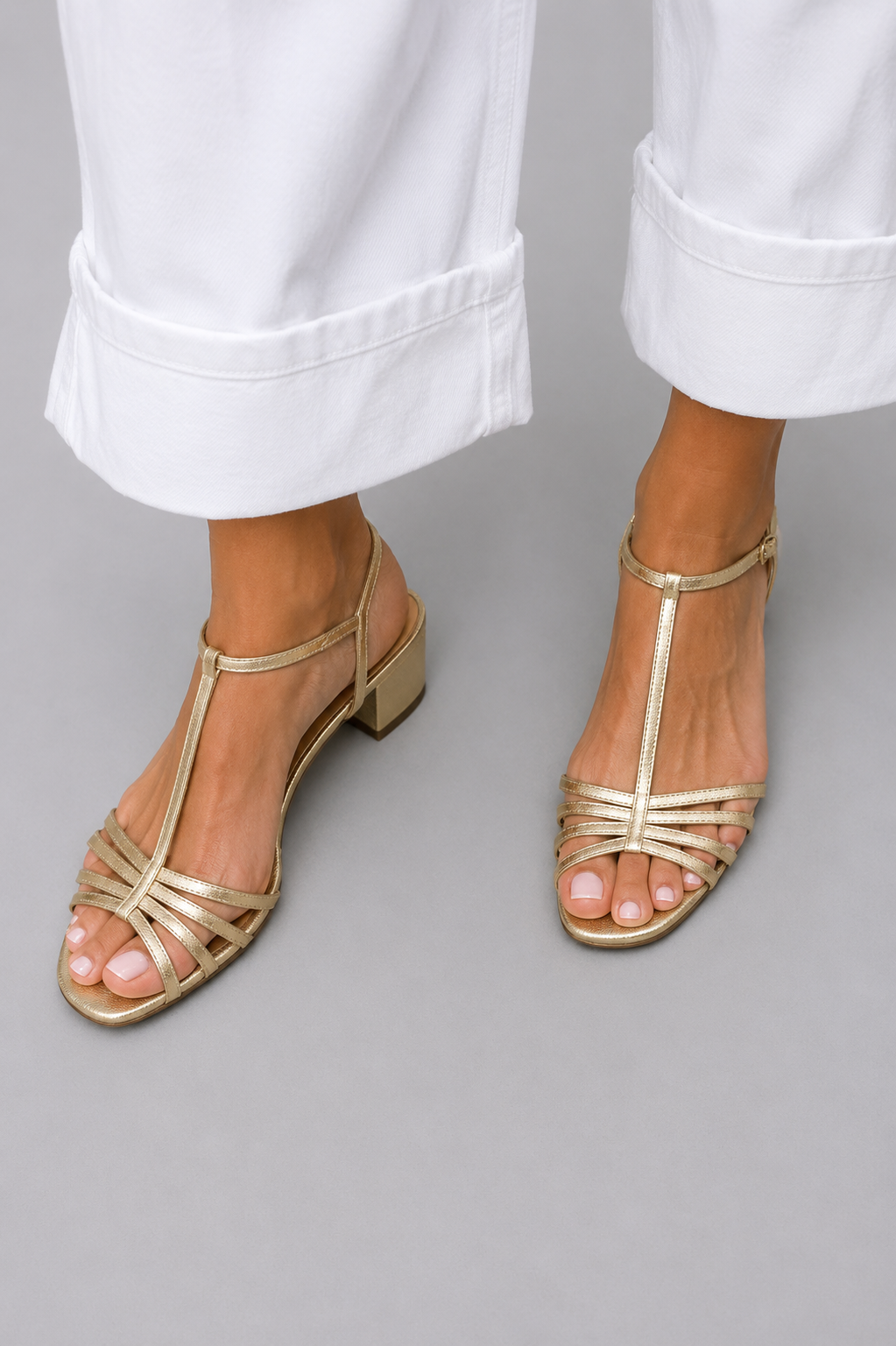 Allegra | Golden Sandals for Everyday Elegance