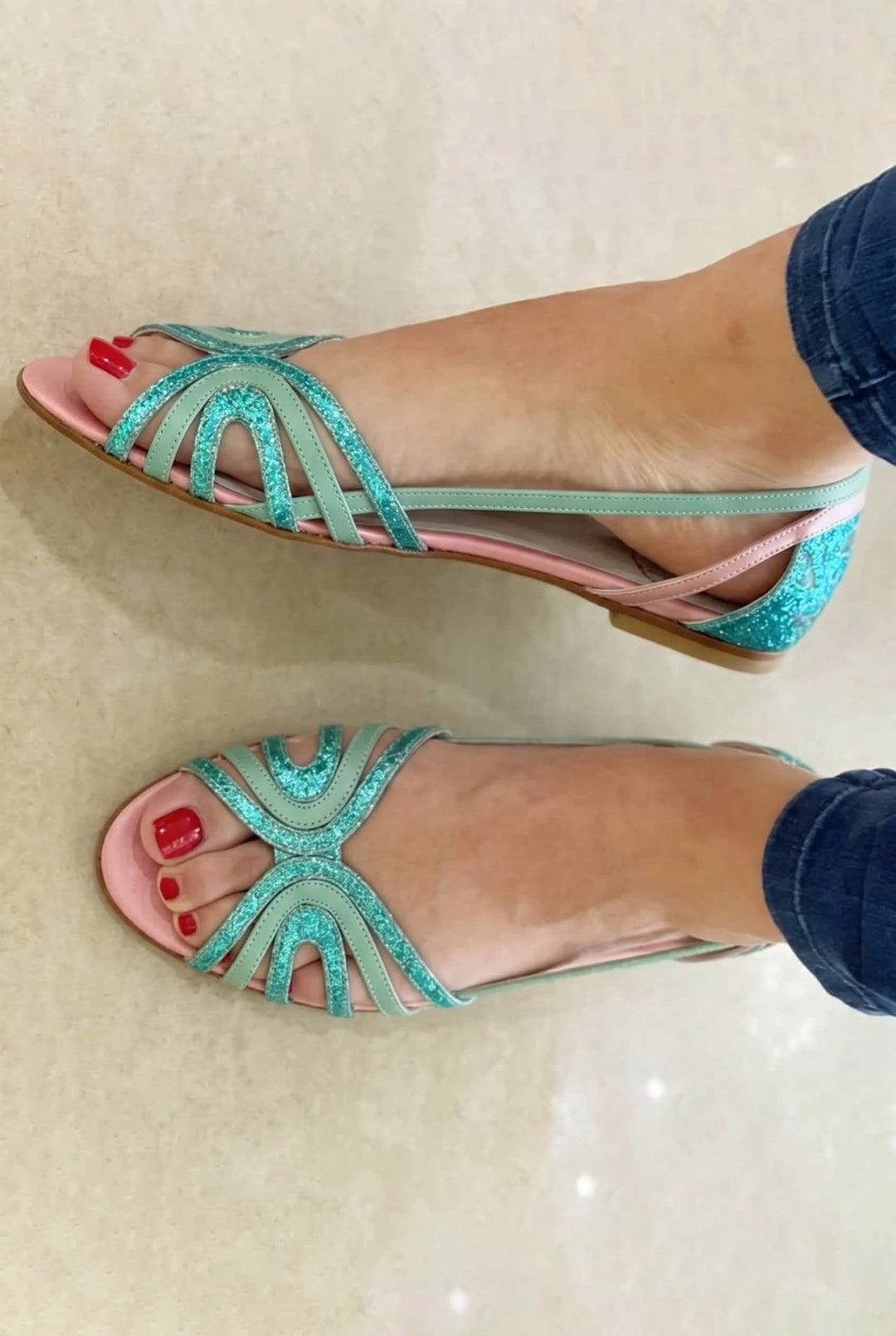 Eleanor | Golden Summer Light Sandals
