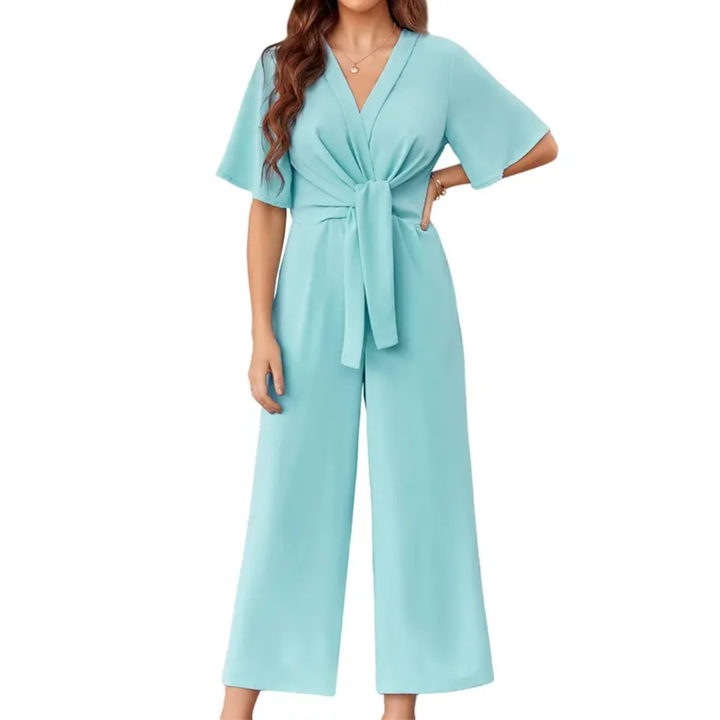 WAVERLY™ – Relaxed V-Neck Wide Leg Romper