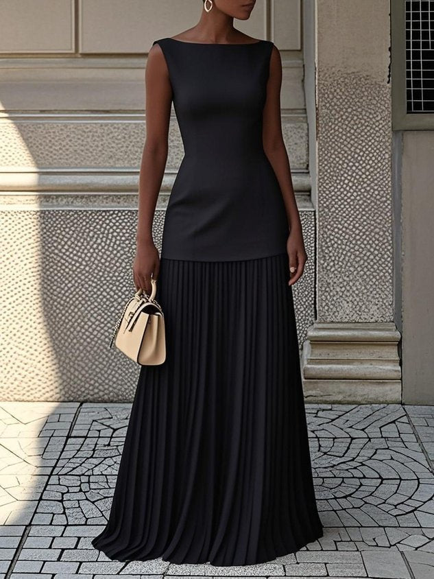 Shania™ | Pleated Maxi Dress