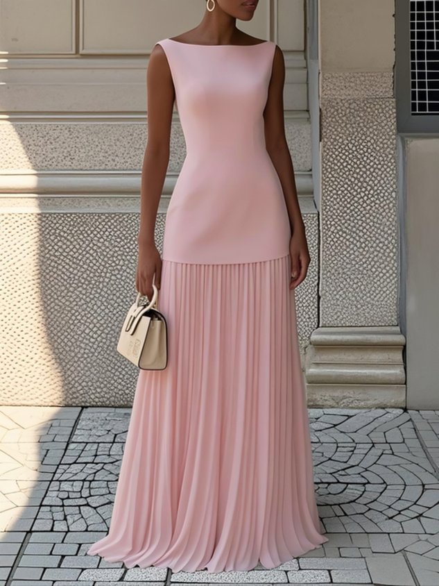 Shania™ | Pleated Maxi Dress
