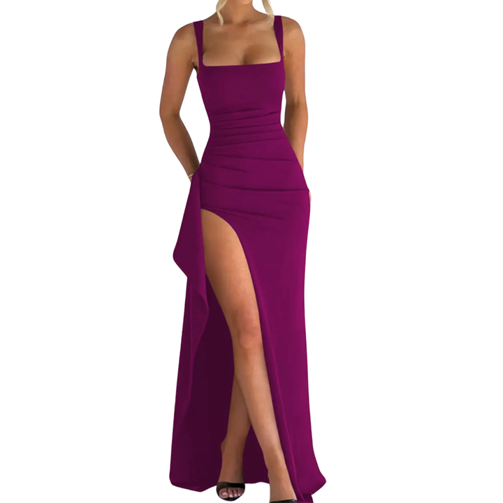 VALENTINA™ – Sexy Open-Back Slit Maxi Dress