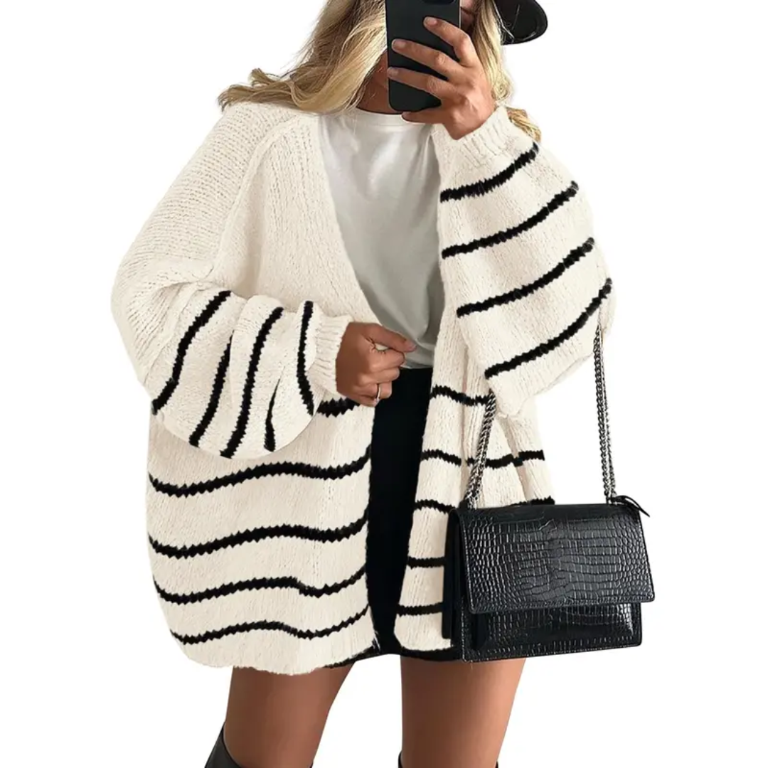 WINONA™ – Cozy Oversized Lantern Sleeve Cardigan