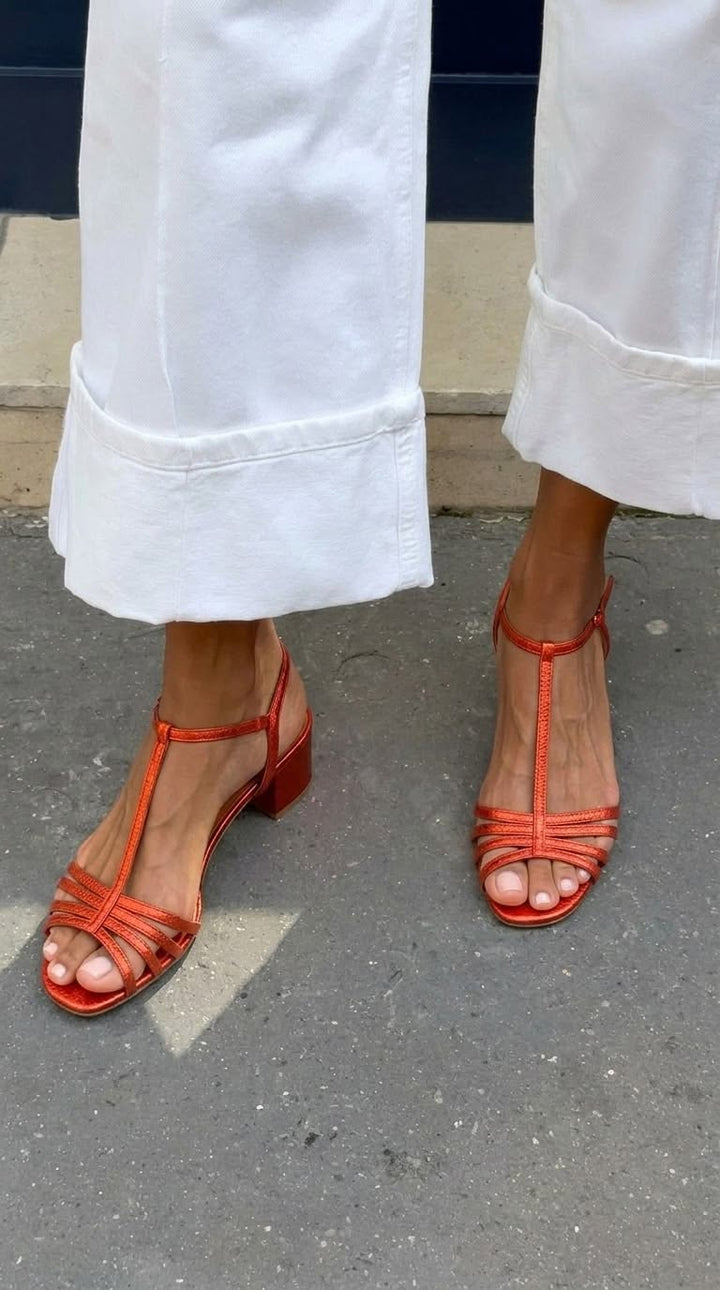 Allegra | Golden Sandals for Everyday Elegance