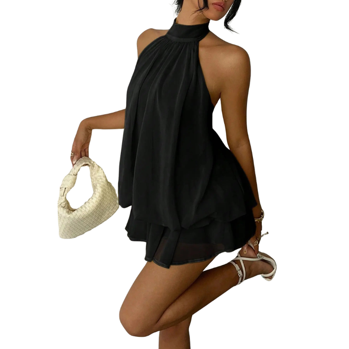 CATHY™ – Stylish Tie Back Summer Mini Dress