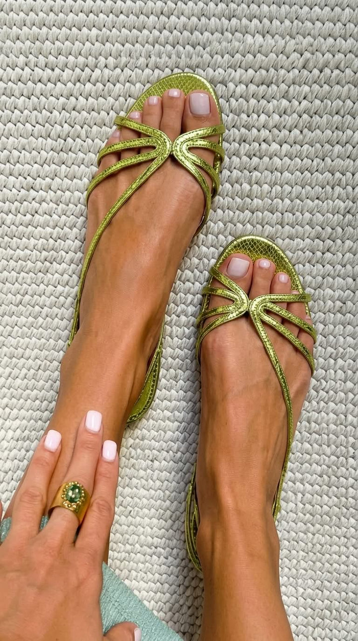 Ginevra | Golden Sandals for Summer Elegance