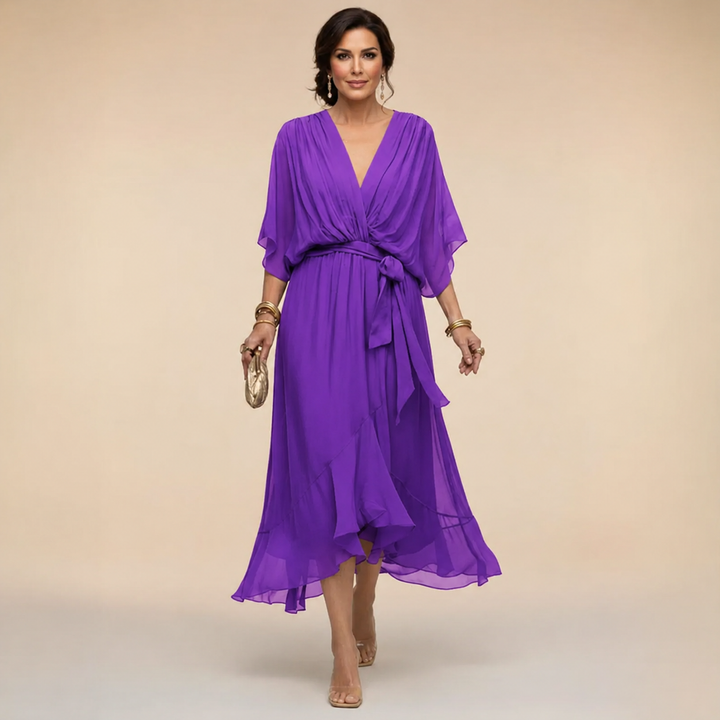 Monica™ | V-Neck Wrap Dress
