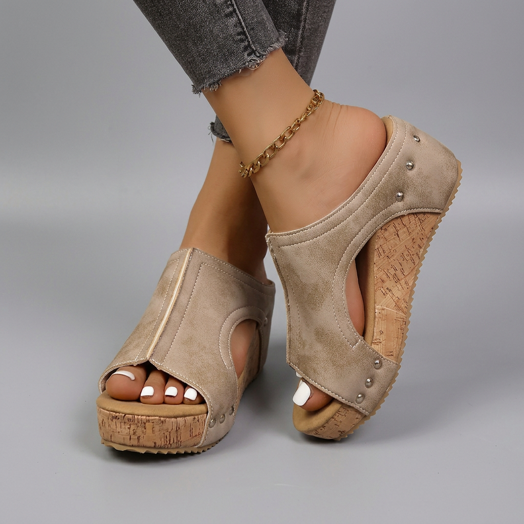 Sofia - Lumi Stud Wedges