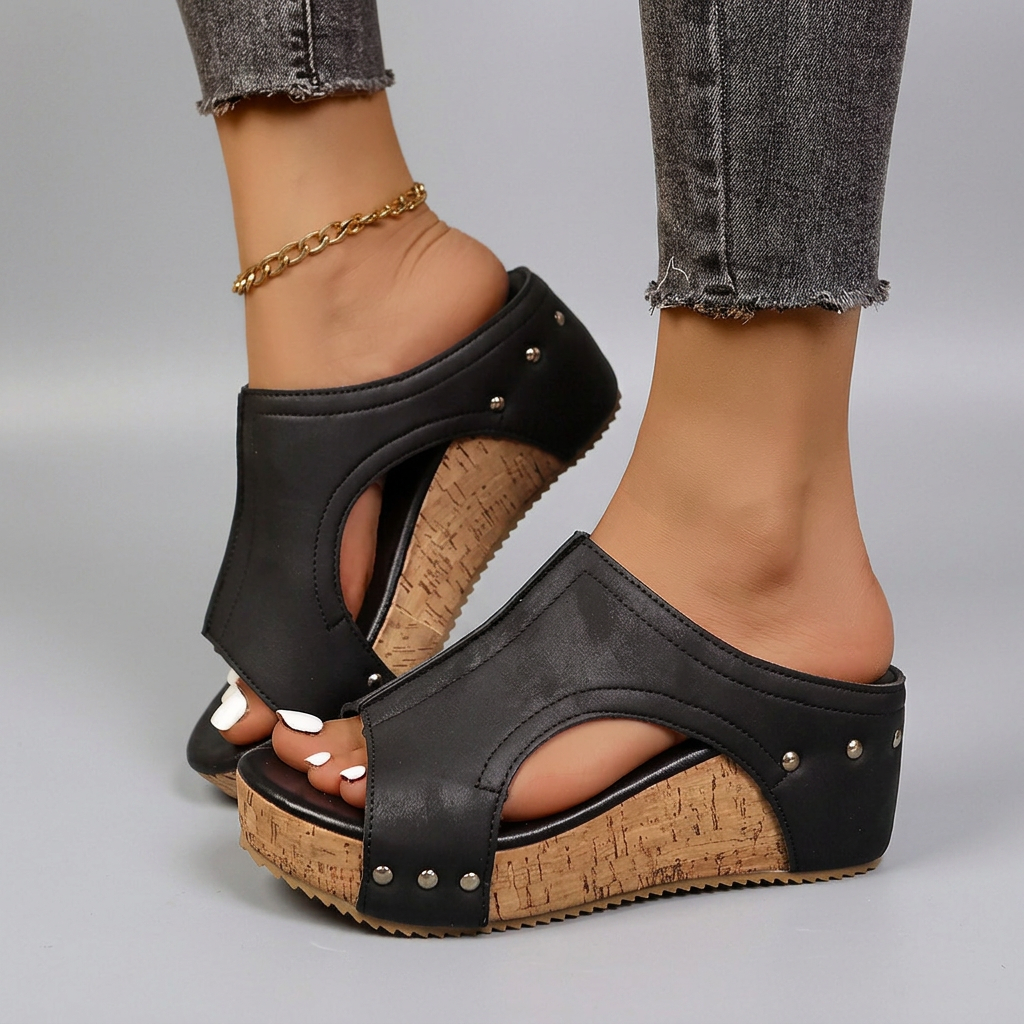 Sofia - Lumi Stud Wedges