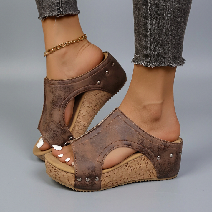 Sofia - Lumi Stud Wedges